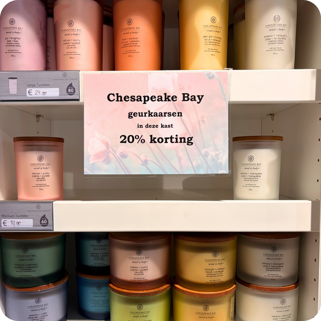 Haal het vakantiegevoel naar je eigen woonkamer. Kom langs bij tuincentrum Eurofleur in Leusden! Op de interieurafdeling van tuincentrum Eurofleur profiteer je tijdelijk van 20% korting op een groot assortiment geurkaarsen van Yankee Candle, WoodWick en Chesapeake Bay.
