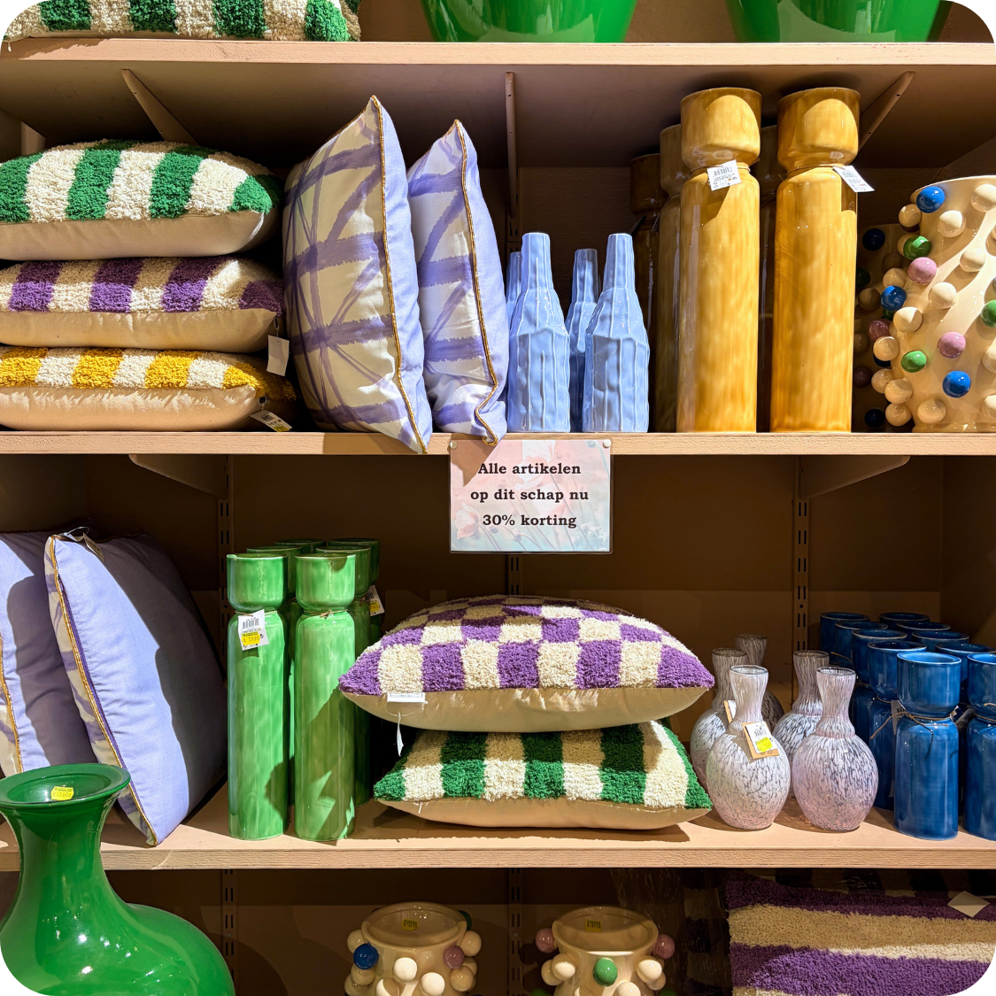 Ontdek de woonaccessoires met 30% korting op de interieurafdeling van tuincentrum Eurofleur. Ontdek de woonaccessoires met 30% korting op de interieurafdeling van tuincentrum Eurofleur.
