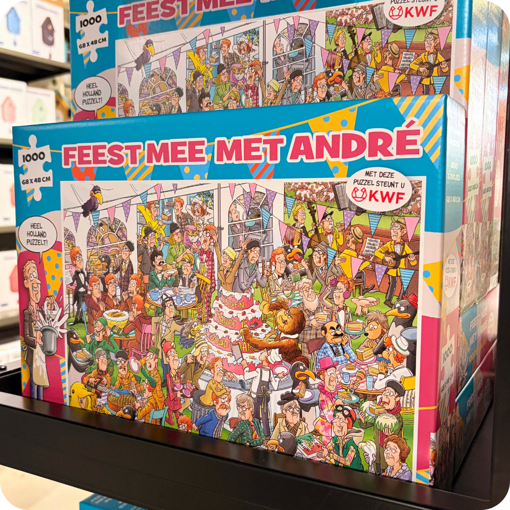 Koop de puzzel 'Feest mee met André' bij tuincentrum Eurofleur in Leusden! Koop de puzzel 'Feest mee met André' bij tuincentrum Eurofleur in Leusden!