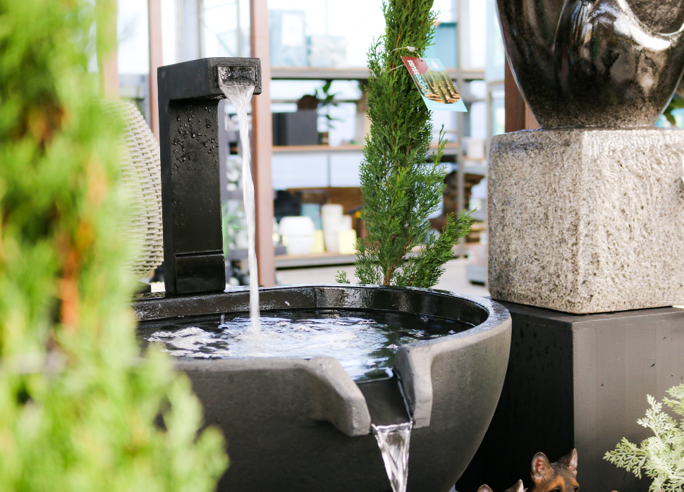 Een mooi waterelement koop je bij tuincentrum Eurofleur in Leusden!
