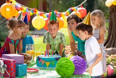 Zomers kinderfeestje in eigen tuin