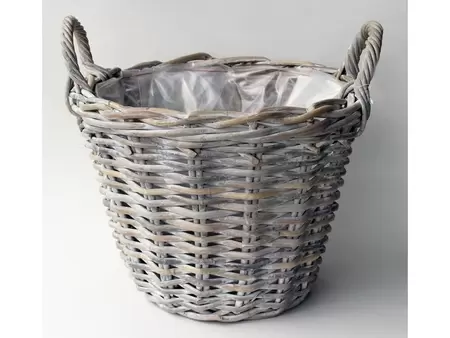 van der Leeden Aardappelmand antique white wash D30xH23 cm