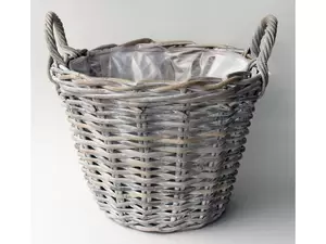 van der Leeden Aardappelmand antique white wash D30xH23 cm