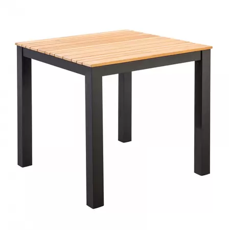 YOI Arashi tafel 76x76x76 cm donkergrijs/teak