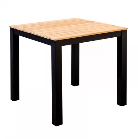 YOI Arashi tafel 76x76x76 cm zwart/teak