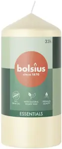 Bolsius Essentials Stompkaars Soft Pearl - 12 x Ø5,8 cm