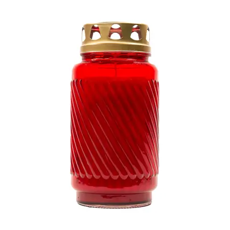 Bolsius Lantaarnglas met deksel - rood