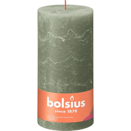 Bolsius Rustiek stompkaars Fresh Olive - 20 x Ø10 cm