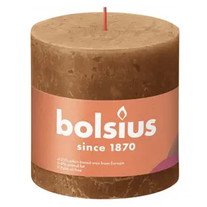 Bolsius Rustiek stompkaars Spice Brown - 10 x Ø10 cm
