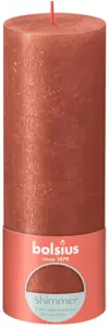 Bolsius Stompkaars Shimmer Amber - 19 x Ø6,8 cm