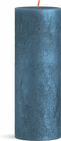 Bolsius Stompkaars Shimmer Blue - 19 x Ø6,8 cm