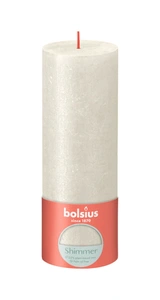 Bolsius Stompkaars Shimmer Ivory - 19 x Ø6,8 cm