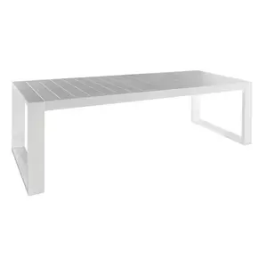 Borek Vitoria tuintafel aluminium - 240x90x75cm - wit