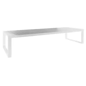 Borek Vitoria tuintafel aluminium - 400x100x75cm - wit