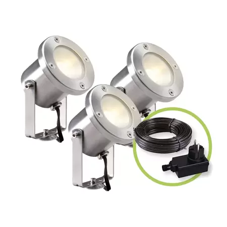 Garden Lights Catalpa complete set RVS - afbeelding 1