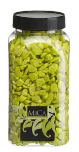 Deco steentjes 1kg limegroen