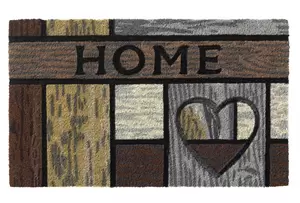 Hamat Deurmat Ruco Style Wooden Heart 45x75 cm