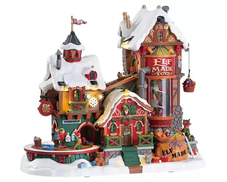 Lemax Elf made toy factory - inclusief adapter