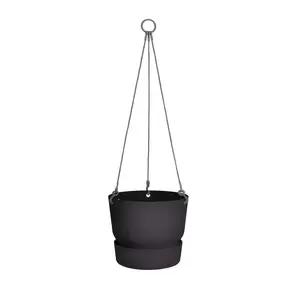 elho greenville hanging basket 24cm - living black