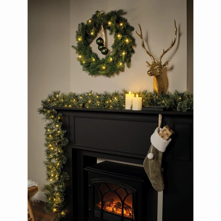 Everlands guirlande Cashmere LED - 270cm - afbeelding 3