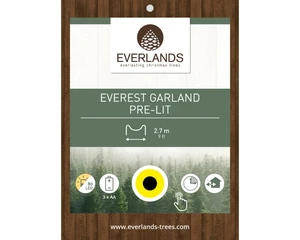Everlands guirlande Everest BO LED - 270cm - afbeelding 2
