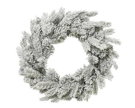 Everlands kerstkans Grandis snowy - ⌀50cm - afbeelding 1
