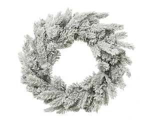 Everlands kerstkans Grandis snowy - ⌀50cm - afbeelding 1