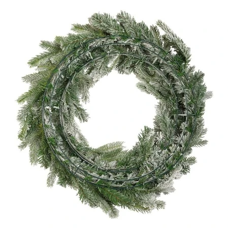 Everlands kerstkans Grandis snowy - ⌀80cm - afbeelding 4