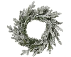 Everlands kerstkans Grandis snowy - ⌀80cm - afbeelding 1