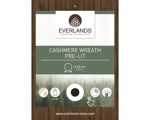Everlands kerstkrans Cashmere LED - ⌀63cm - afbeelding 4