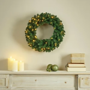 Everlands kerstkrans Everest BO LED - ⌀50cm - afbeelding 3