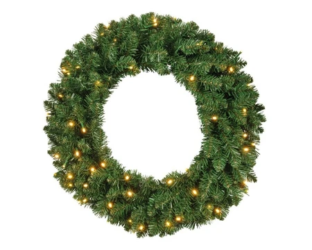 Everlands kerstkrans Everest BO LED - ⌀50cm - afbeelding 1