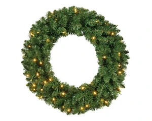 Everlands kerstkrans Everest BO LED - ⌀50cm - afbeelding 1