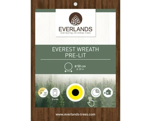 Everlands kerstkrans Everest BO LED - ⌀50cm - afbeelding 2