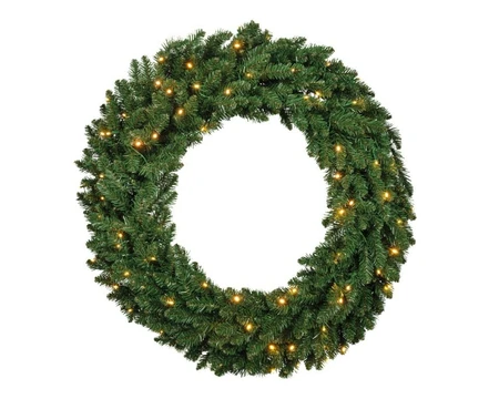 Everlands kerstkrans Everest BO LED - ⌀80cm - afbeelding 1