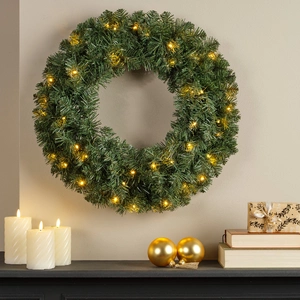 Everlands kerstkrans Imperial LED - ⌀60 cm - afbeelding 4