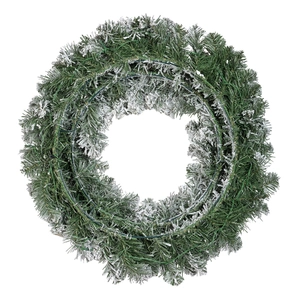 Everlands kerstkrans Imperial snowy LED - ⌀60cm - afbeelding 2
