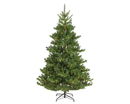Everlands kunstkerstboom Alba fir LED 2400 lampjes - 210cm - afbeelding 1