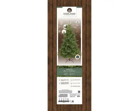 Everlands kunstkerstboom Alba fir LED 2400 lampjes - 210cm - afbeelding 2
