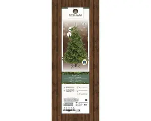 Everlands kunstkerstboom Alba fir LED 2400 lampjes - 210cm - afbeelding 2