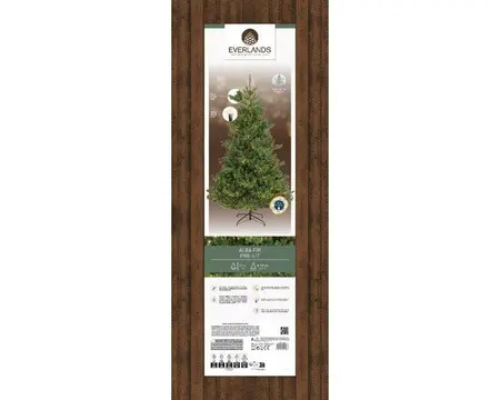 Everlands kunstkerstboom Alba fir LED 2400 lampjes - 210cm - afbeelding 6