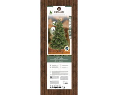 Everlands kunstkerstboom Alba fir LED 3100 lampjes - 240cm - afbeelding 2