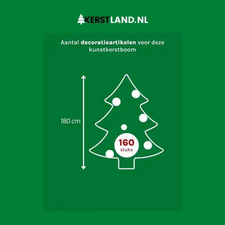 Everlands kunstkerstboom Alba fir snowy - 180cm - afbeelding 6