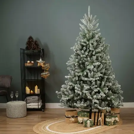 Everlands kunstkerstboom Alba fir snowy - 210cm - afbeelding 4