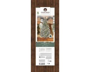 Everlands kunstkerstboom Alison pine snowy LED 560 lampjes - 240cm - afbeelding 2