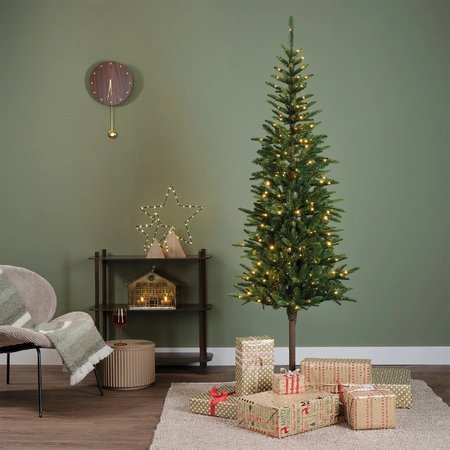 Everlands kunstkerstboom Alpbach fir micro LED 220 lampjes - 210cm - afbeelding 6