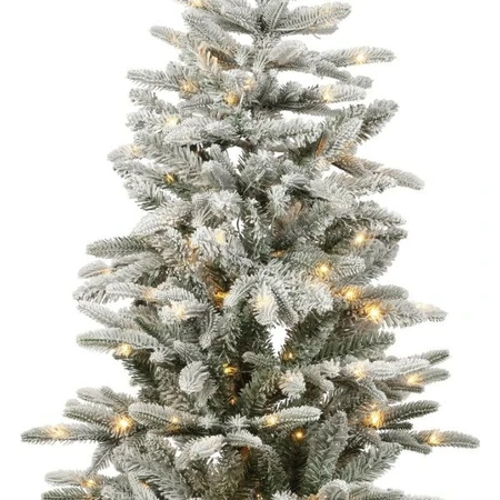 Everlands kunstkerstboom Alpbach fir snowy micro LED 220 lampjes - 210cm - afbeelding 3