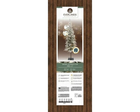 Everlands kunstkerstboom Alpbach fir snowy micro LED 300 lampjes - 240cm - afbeelding 2