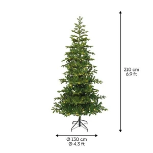 Everlands kunstkerstboom Balsamea fir micro LED 500 lampjes - 210cm - afbeelding 7