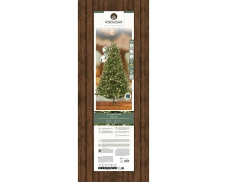 Everlands kunstkerstboom Bromont fir LED 680 lampjes - 240cm - afbeelding 2